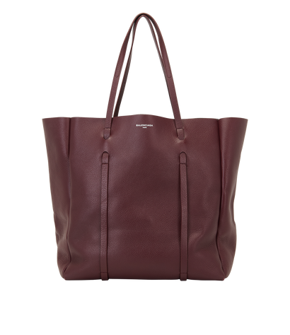 Everyday Tote, &pound;395, Handbags, Burgundy, Leather, Front view